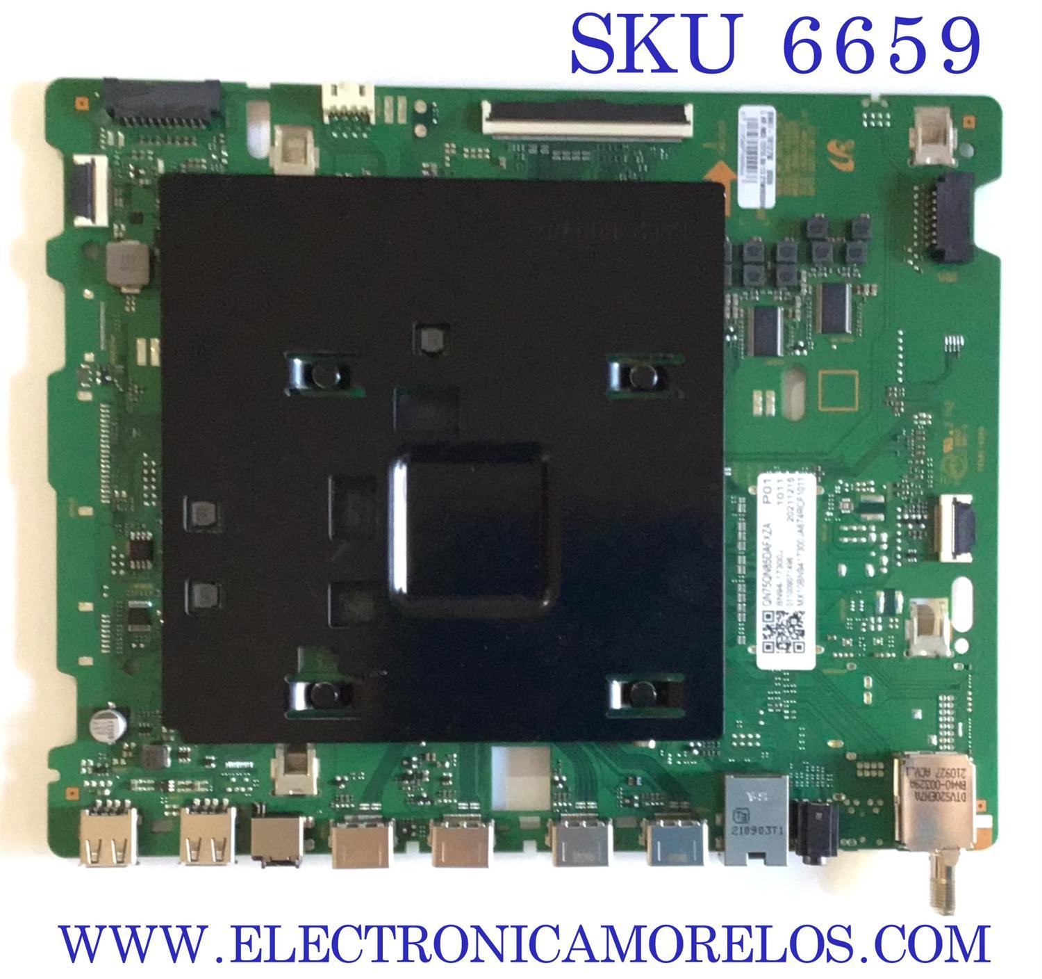 MAIN PARA SMART TV SAMSUNG QLED 4K RESOLUCION (3840 x 2160) UHD HDR / NUMERO DE PARTE BN94-17300J / BN41-02855C / BN9417300J / 17300J / BN97-18127W / MODELO QN75QN85DAFXZA BA02